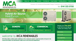 Desktop Screenshot of mcarenewables.com
